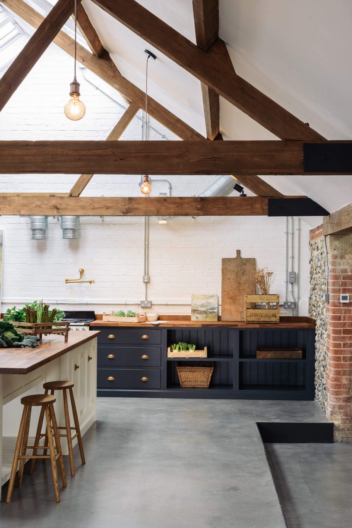Kitchen Designs With Polished Concrete Floors the cattle shed