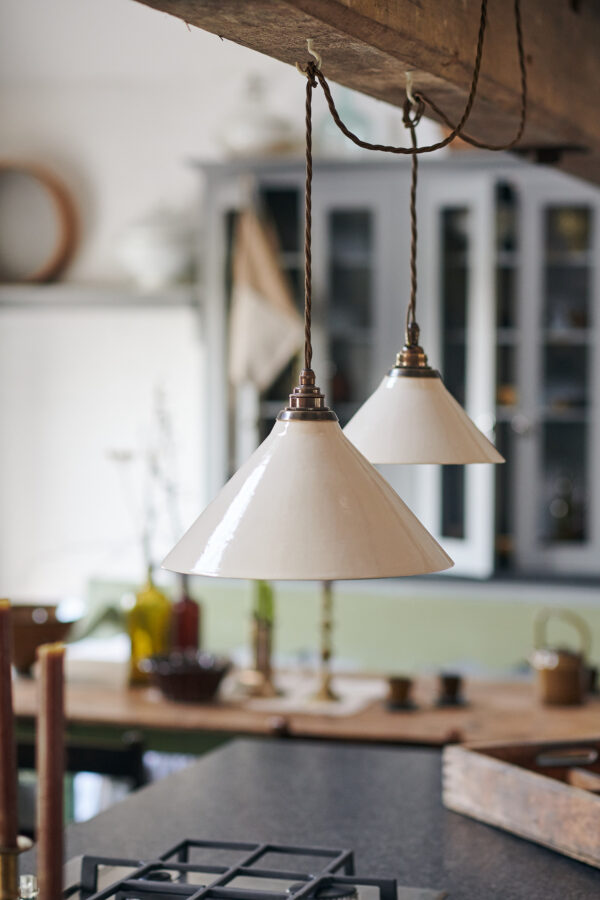 The latest addition to our handmade lighting, the Creamware Pendant ...