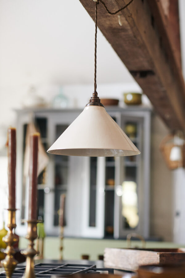 The latest addition to our handmade lighting, the Creamware Pendant ...