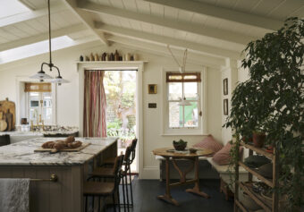 An Olive Green Shaker Kitchen on the Coast