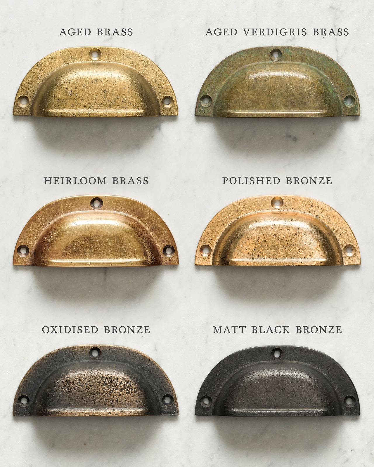 Classic Polished Brass Cupboard Handles