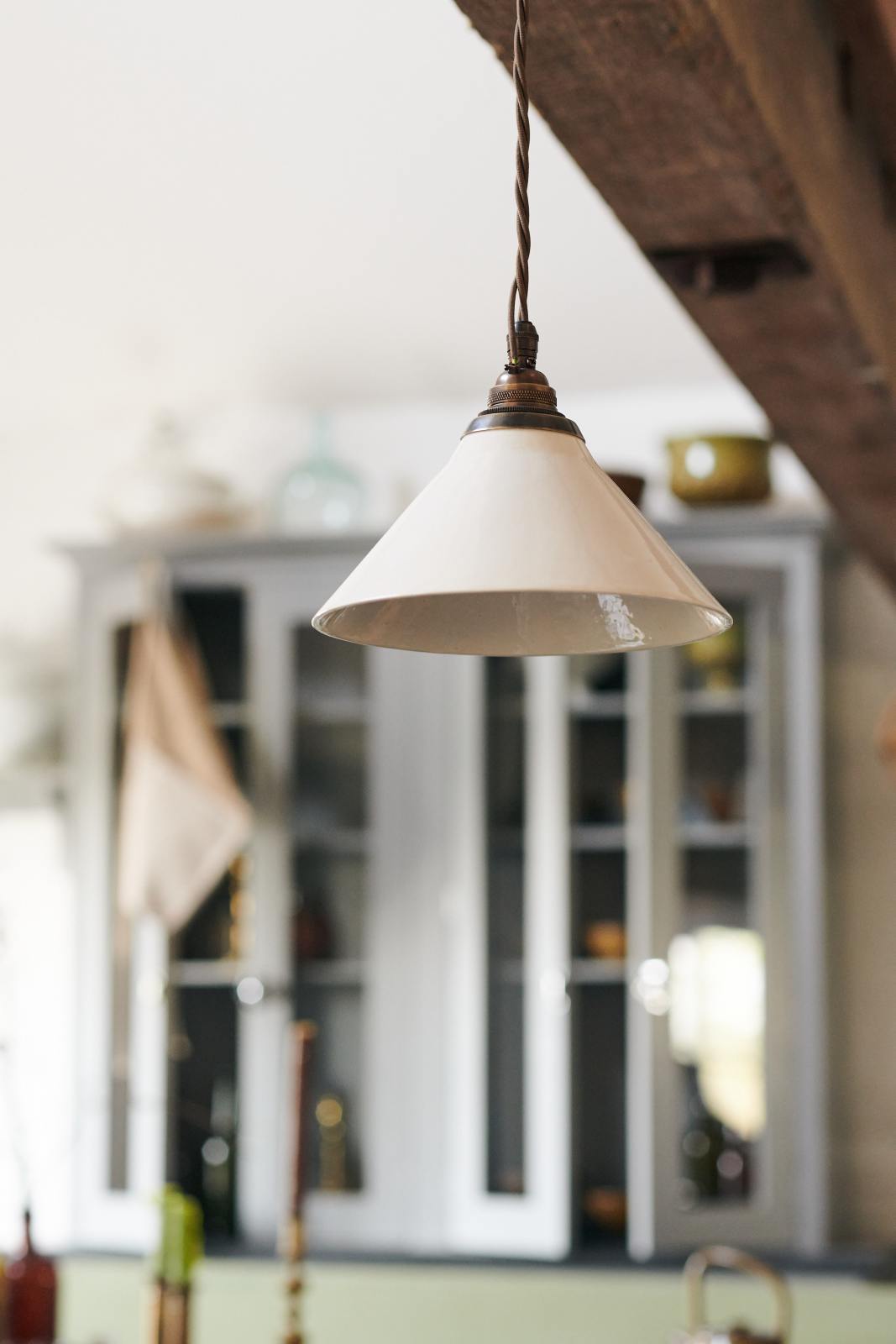 Small Creamware Pendant Light | deVOL Kitchens