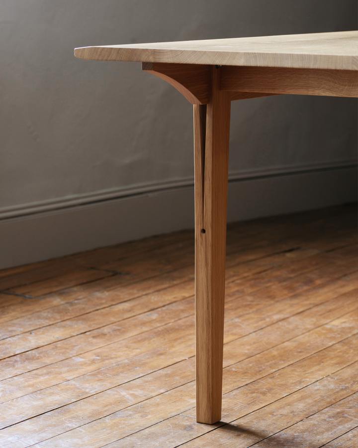 wooden leg desk